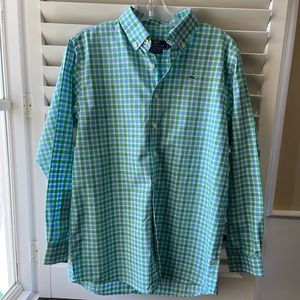 Boys Vineyard Vines • Boys L (16-18) • long sleeve button down • Whale Shirt